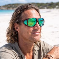 Aviator (XL) Tortoise Polarized Green Mirror - Image 2