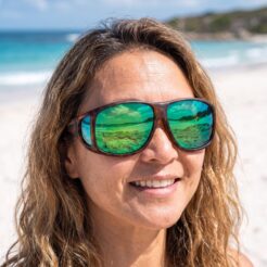 Aviator (XL) Tortoise Polarized Green Mirror - Image 3