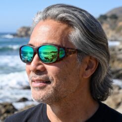 Slim Line (M) Tortoise Polarized Green Mirror - Image 2